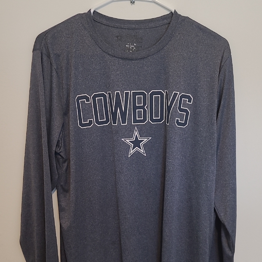 Cowboys Dark Gray Long Sleeve Tee